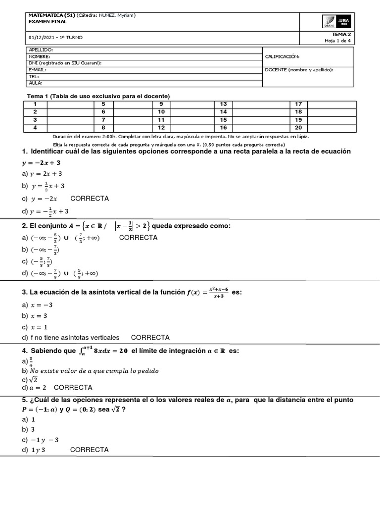 Respuestas Final Matematica Primer Turno Tema 2 01122021 PDF