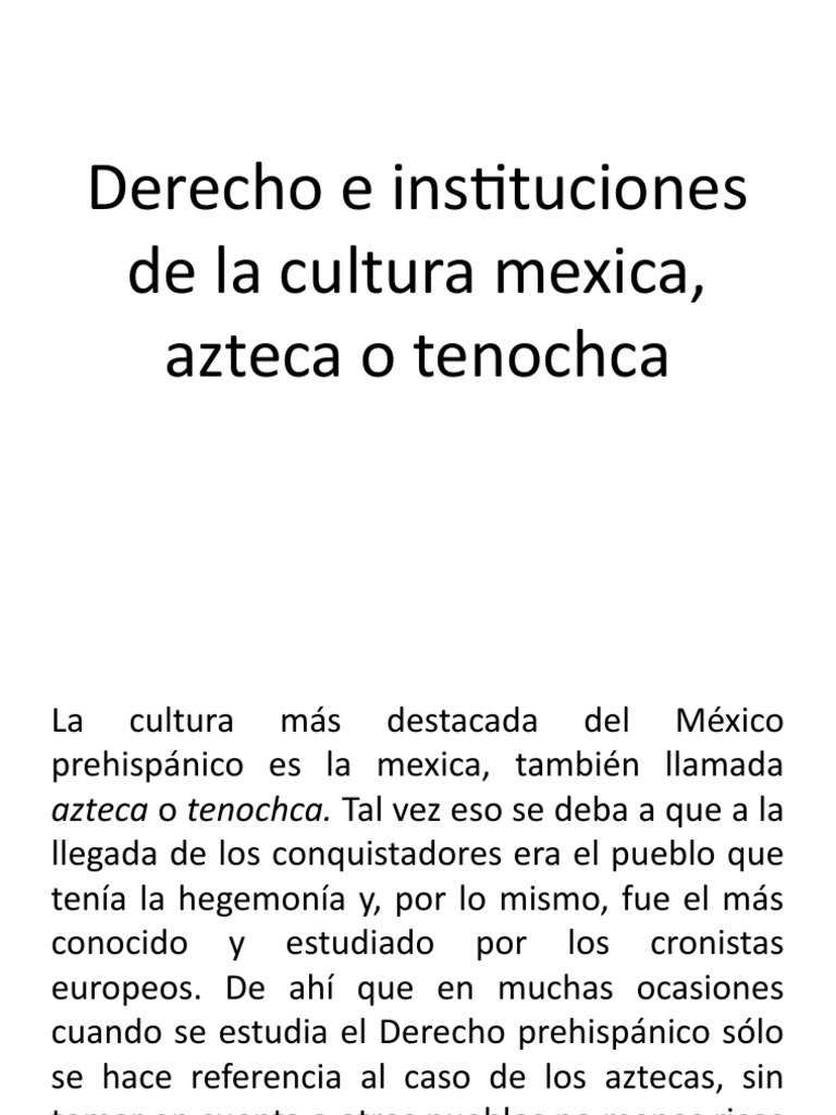 Derecho y origen de los mexicas | PDF | México | azteca