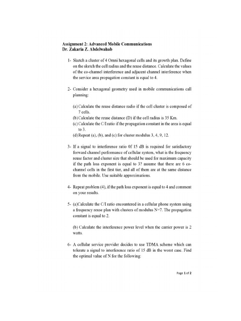 Dr zakaria assignment 2 mobile comn pdf