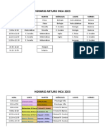 Horario de Clases