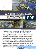 Water Pollution: BY-Naman, Rashi, Prarthna, Megha and Mahima Batheja