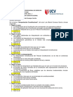 Escuela Académico Profesional de Derecho - Piura Semestre 2023 - I Curso: Derecho Constitucional