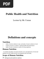 Public Health and Nutrition Lecture 1st