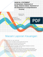 Financial Statement (Income Statement, Statement of Stockholders'Equity, Balance Sheet, Statement of Cash Flow and Statement of Comprehensive Income)