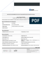 Actualización de domicilio fiscal RFC JAI170420M61