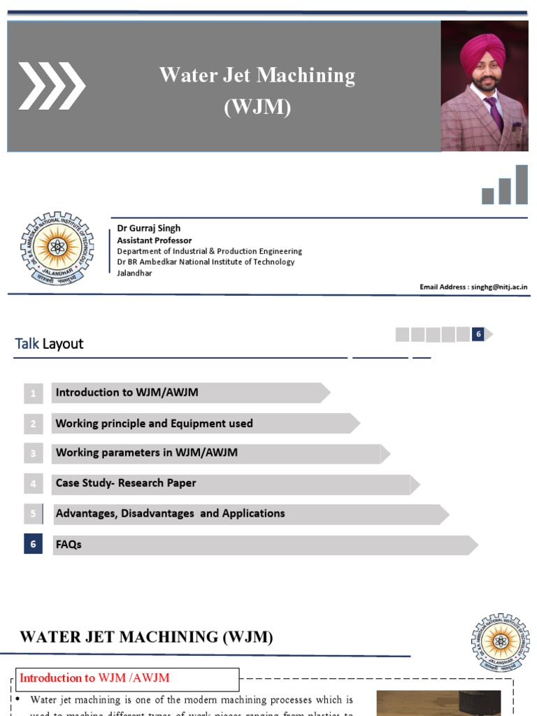 Water Jet Machining PDF Machining Abrasive