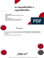 Lipidos Saponificables e Insaponificables