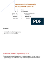 Ethical Issues Related To Genetically Modified Organisims