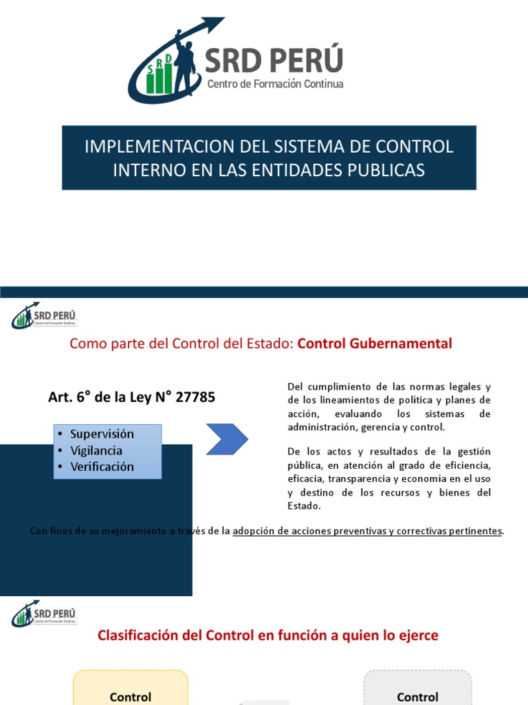 Implementación del Sistema de Control Interno en las Entidades Públicas ...