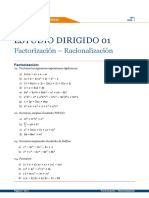 Estudio - N°01 MT1 Factorizaccion Racionalización