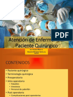 Atención de enfermería al paciente quirúrgico: preoperatorio, intraoperatorio y postoperatorio