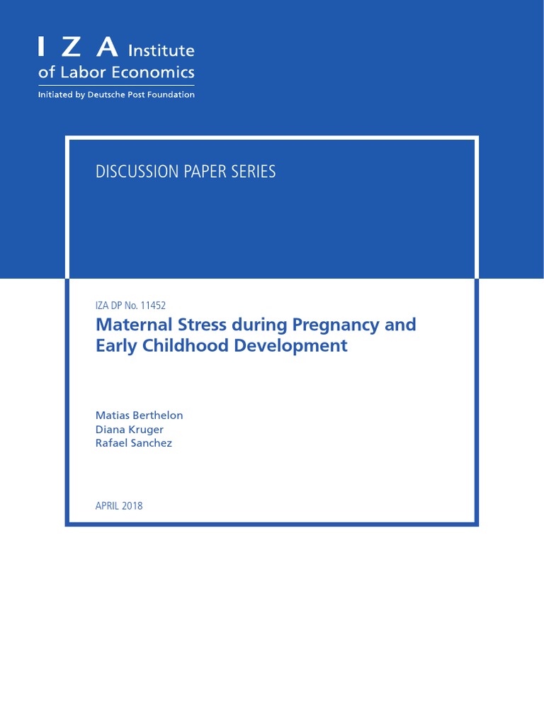 Maternal Stress & Child Development | PDF | Psychological Trauma ...
