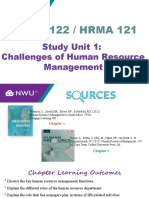 HRMA 121-122 - Study Unit 1 - Introduction To HRM