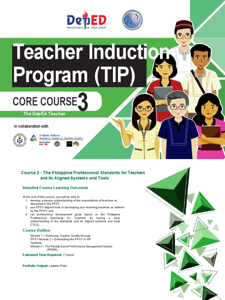 Philippine Teacher Standards Course Guide | PDF | Learning | Teachers