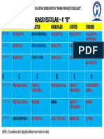 Horario 4° B