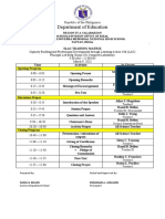 Rizal High School SLAC Training Matrix