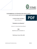 Movimiento 1D UANL FIME Reporte Práctica 3