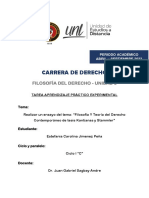 Tarea APE - U3 - Filosofia Del Derecho - Estefania Jimenez - Ciclo I C