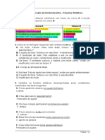 7.º C Ficha de Trabalho Funções Sintáticas