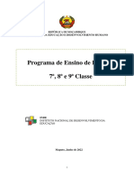 Programa de Ensino de Biologia Moçambique 7-9