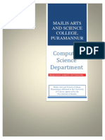 Computer Science Department: Majlis Arts and Science College, Puramannur