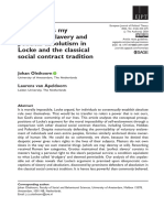 This Man Is My Property': Slavery and Political Absolutism in Locke and The Classical Social Contract Tradition