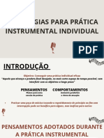 Estratégias para prática instrumental individual