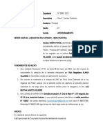 APERSONAMIENTO DEMANDADO PENSIÓN ALIMENTOS