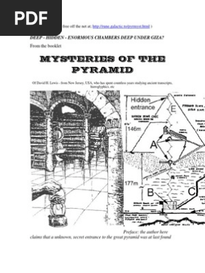 Mysteries of the Pyramid - David H Lewis