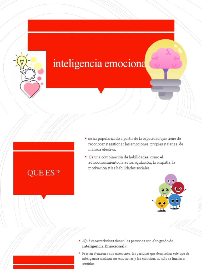 inteligencia emocional PDF Las emociones Inteligencia emocional
