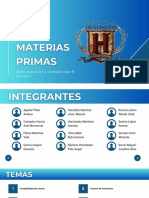 Materias Primas