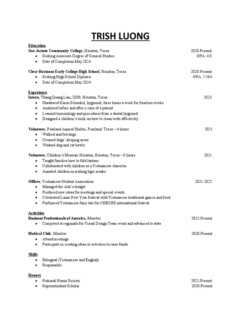 Resume For The Website | PDF