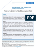 Screening For Diabetic Retinopathy Using Computer Vision