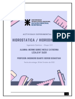 Hidrostática e Hidrodinamica