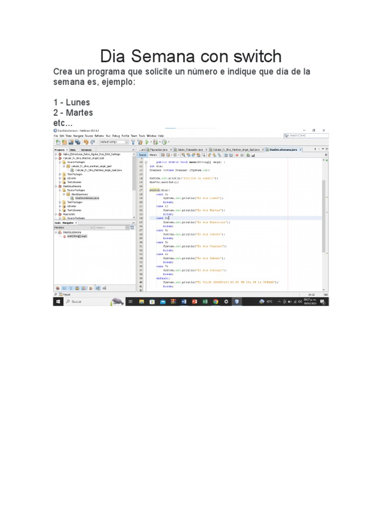 Programa de Días de la Semana | PDF