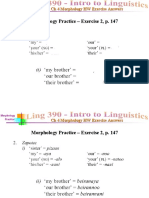 Ling 390 Morphology HW Exercises