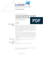 A Prática Da Intersetorialidade Como Promoção e Prevenção de Saúde Nas Escolas - Um Relato de Experiência em São Luís Do Maranhão - Brasil