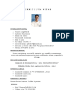 Curriculum Vitae: Información Personal