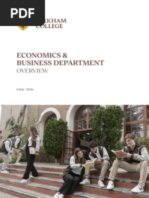 Markham College - Business & Economics Brochure 2023 | PDF | Cognition |  Learning