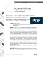 Necropolítica, Poder e Significados Da Pandemia Do Coronavírus: Uma Abordagem Antropológica