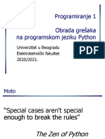 P1 9 Python Izuzeci
