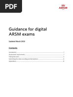 Guidance For Digital Arsm Exams