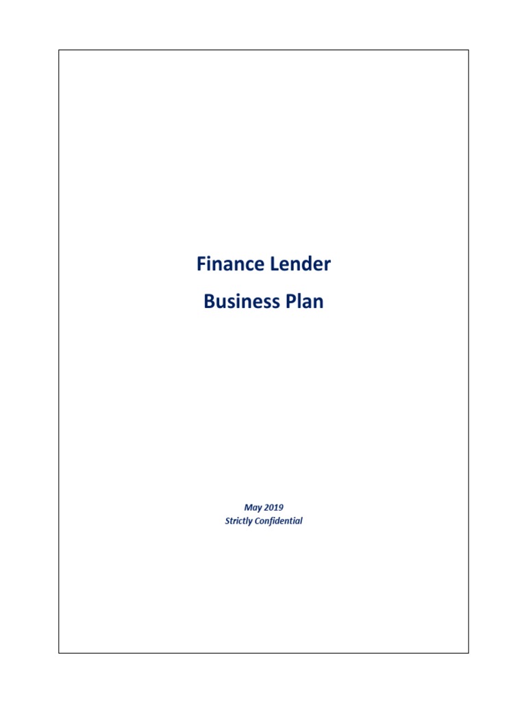 Business Plan Example 1 | PDF | Loans | Islamic Banking And Finance