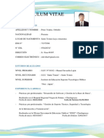 CV Osbaldo Pérez - Tecnología e Información