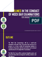 4th Year Mock Bar Exam Guidelines