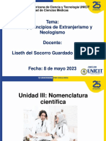 Semana 10 Nomenclaura Cientifica 8 de Mayo 2023