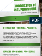 Introduction To Criminal Procedure Dumaluan Redulla Tenajeros