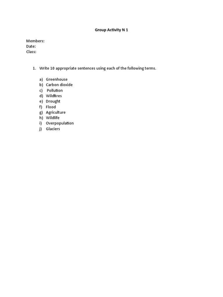 Group Activity N 1 | PDF | Technology & Engineering | Young Adult