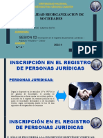 Semana 2 Inscripcion en El Registro de Personas Juridicas - Apecto Tributario Casos Iv B 2019