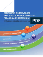 Estándares Orientadores para Egresados de Carreras de Ped. en Educación Básica